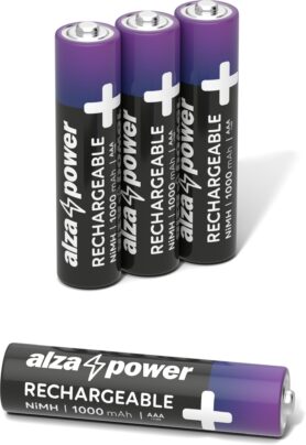 AlzaPower Rechargeable HR03 (AAA) 1000 mAh 4ks