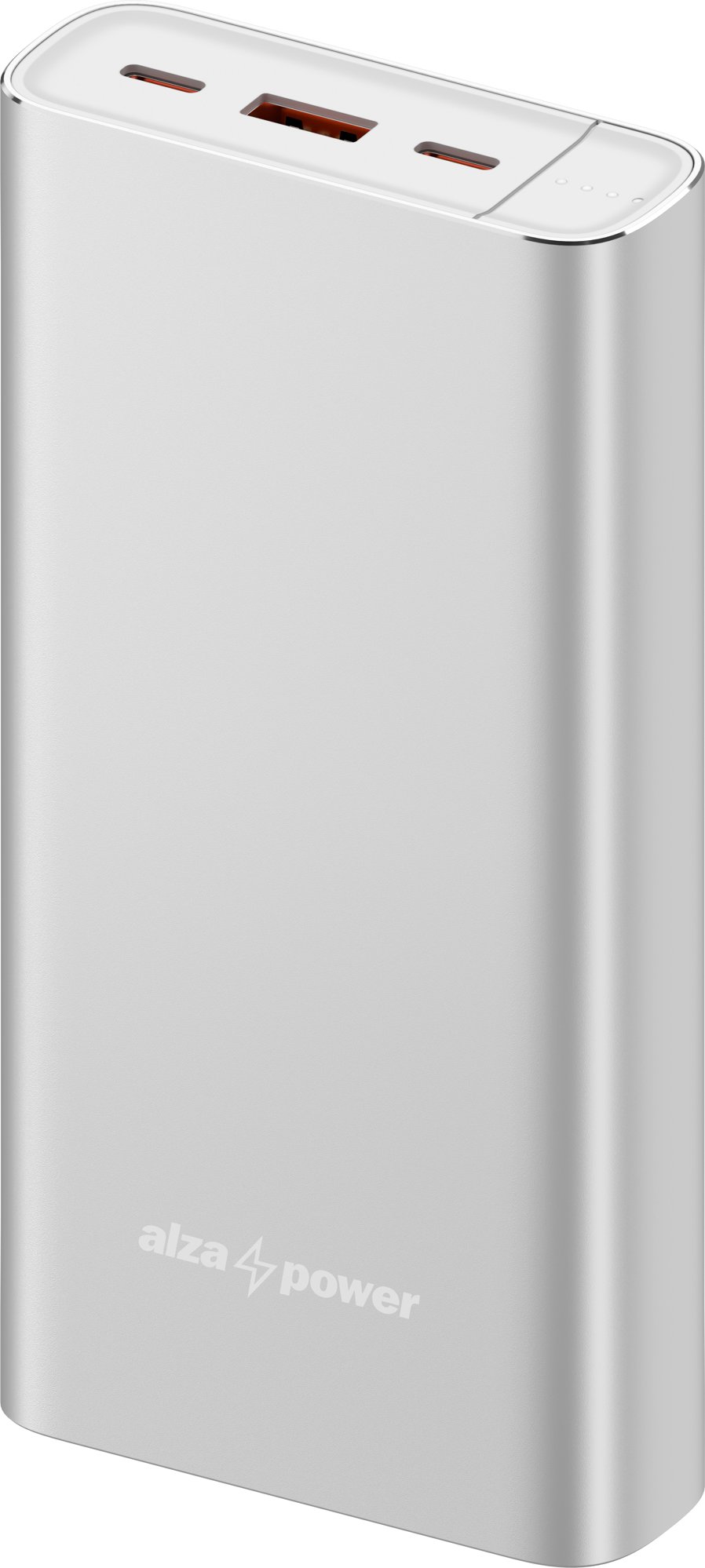 AlzaPower Metal Gen2 20000mAh Power Delivery (22,5W) stříbrná