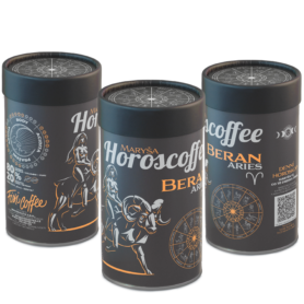 Fixi Horoscoffee – Beran – káva dle znamení horoskopu zrnková / papírová tuba / 250 g