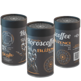 Fixi Horoscoffee – Blíženec – káva dle znamení horoskopu zrnková / papírová tuba / 250 g