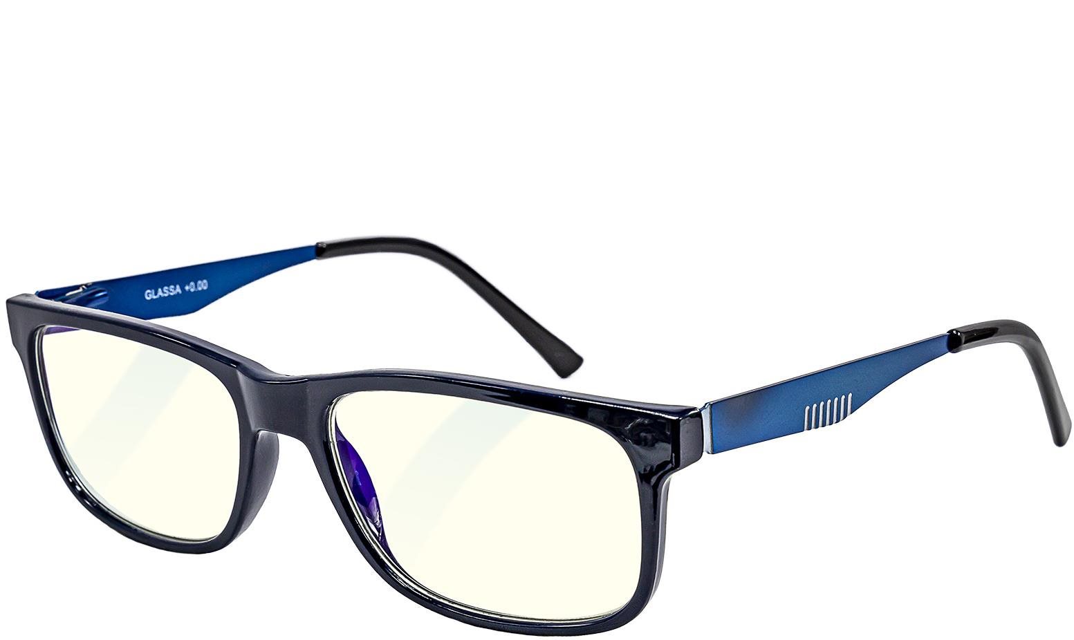 GLASSA Blue Light Blocking Glasses PCG 02, dioptrie: +0.50 modrá