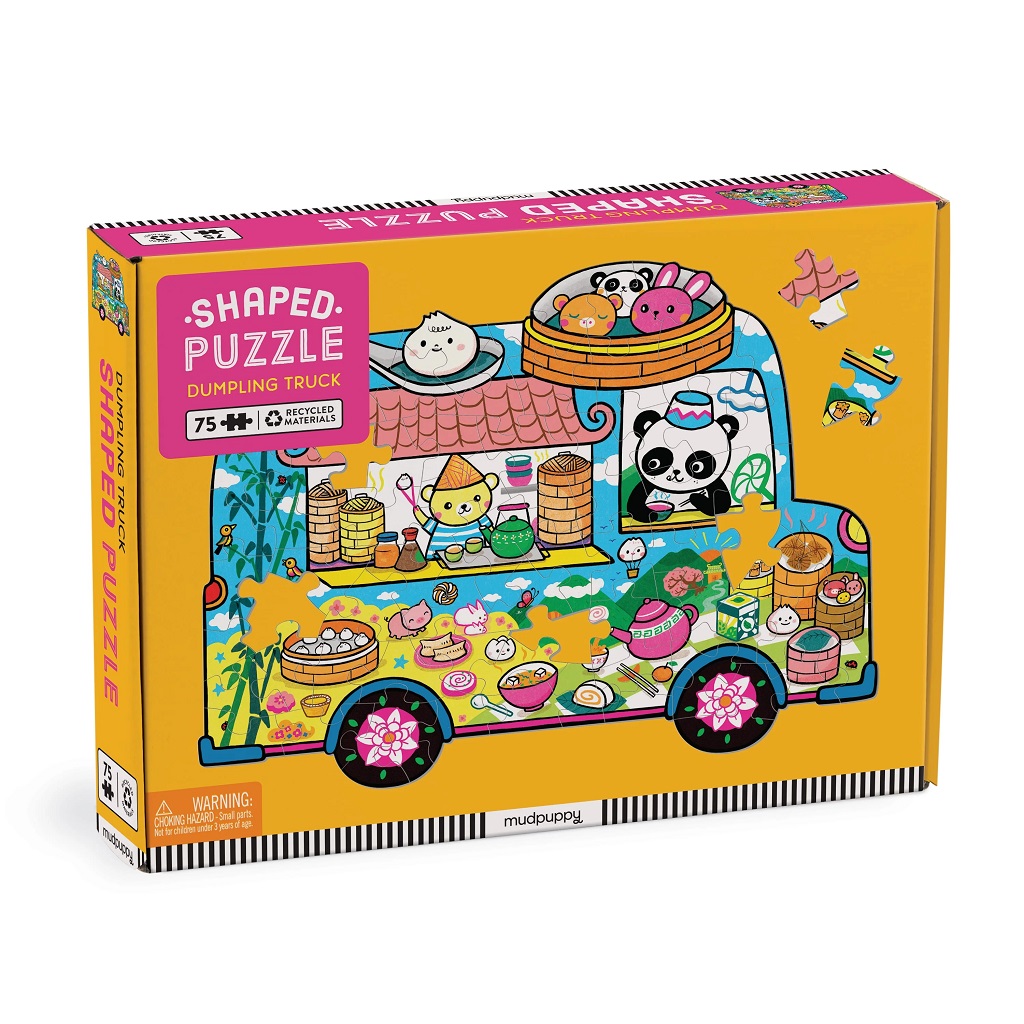 Mudpuppy Puzzle ve tvaru minibusu s občerstvením