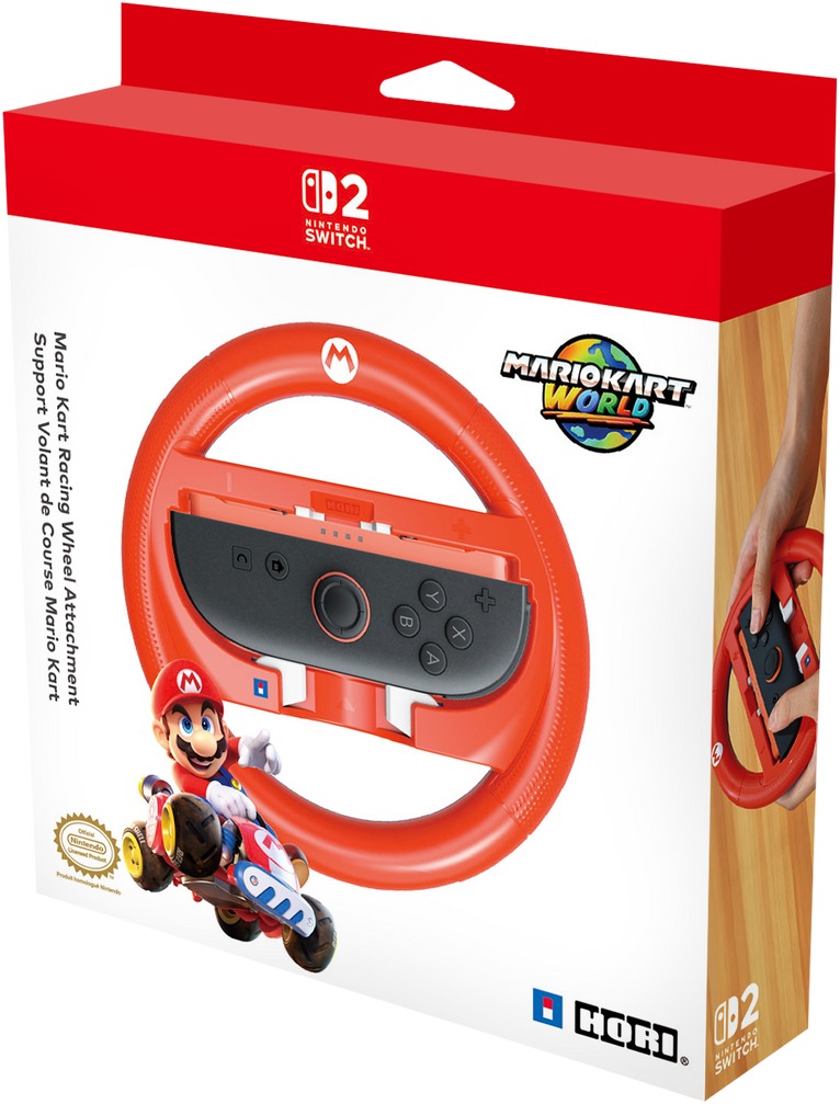 Hori Racing Wheel Attachment Set - Mario - Nintendo Switch 2