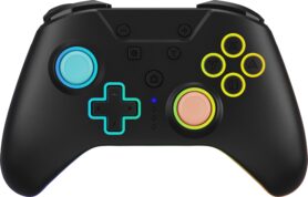 Armor3 NuRival Wireless Hall Effect Stick Game Controller For Switch 2/OLED/Switch (Blue/Orange)