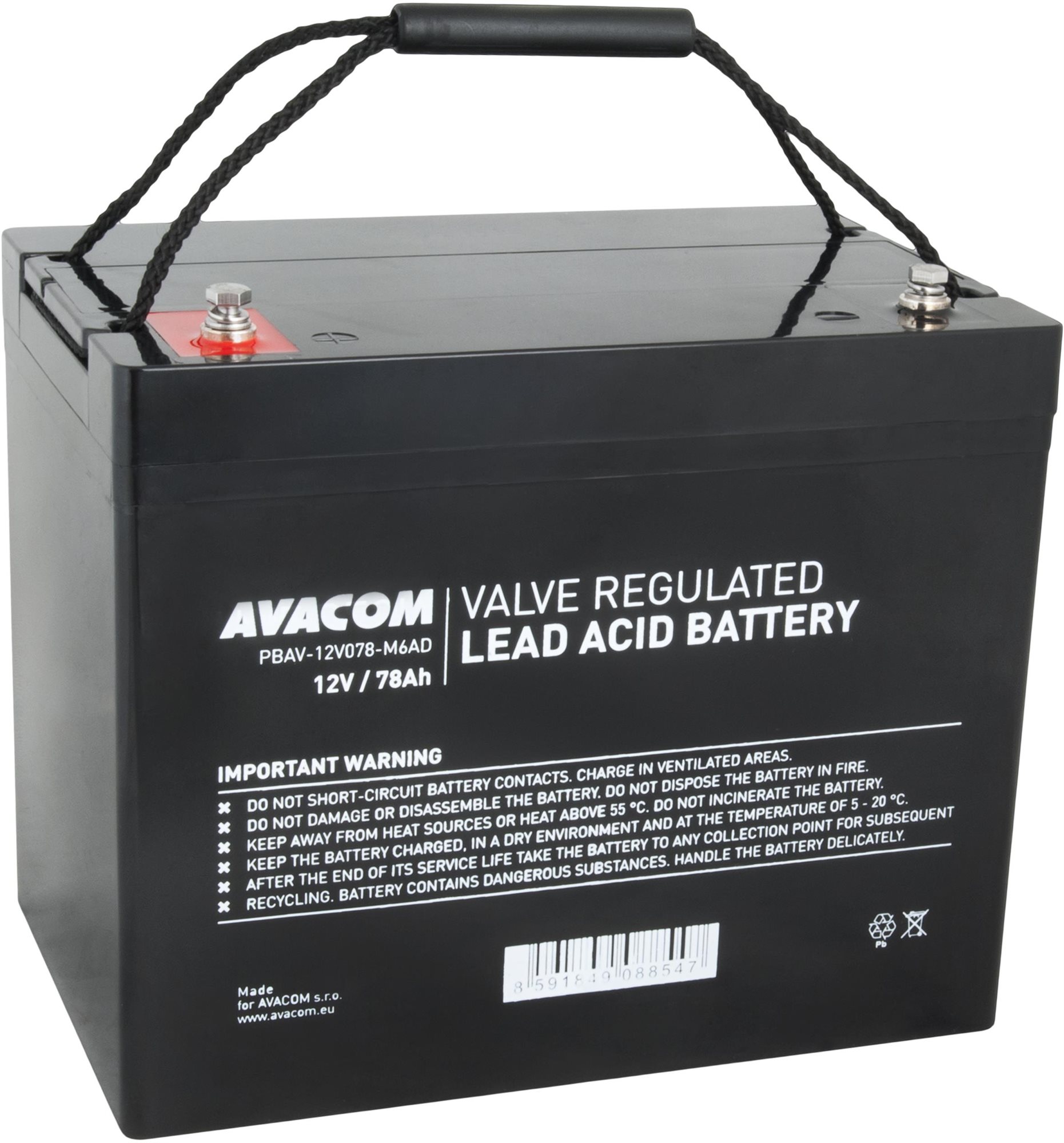 AVACOM baterie 12V 78Ah M6 DeepCycle
