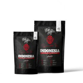Fixi Coffee Indonesie Sumatra – výběrová káva, 100% arabica zrnková / sáček Doypack / 250 g