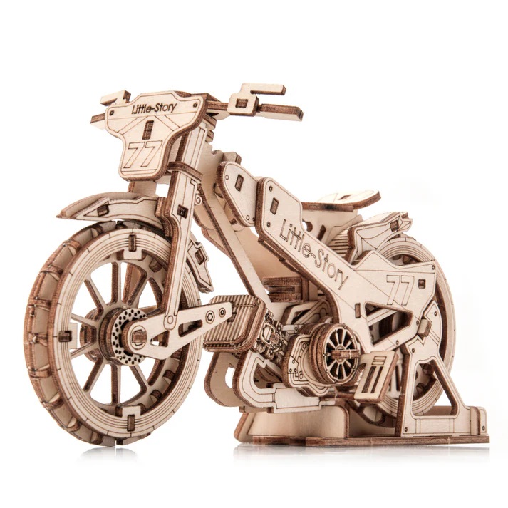 Little Story 3D dřevěná skládačka Speedway Bike