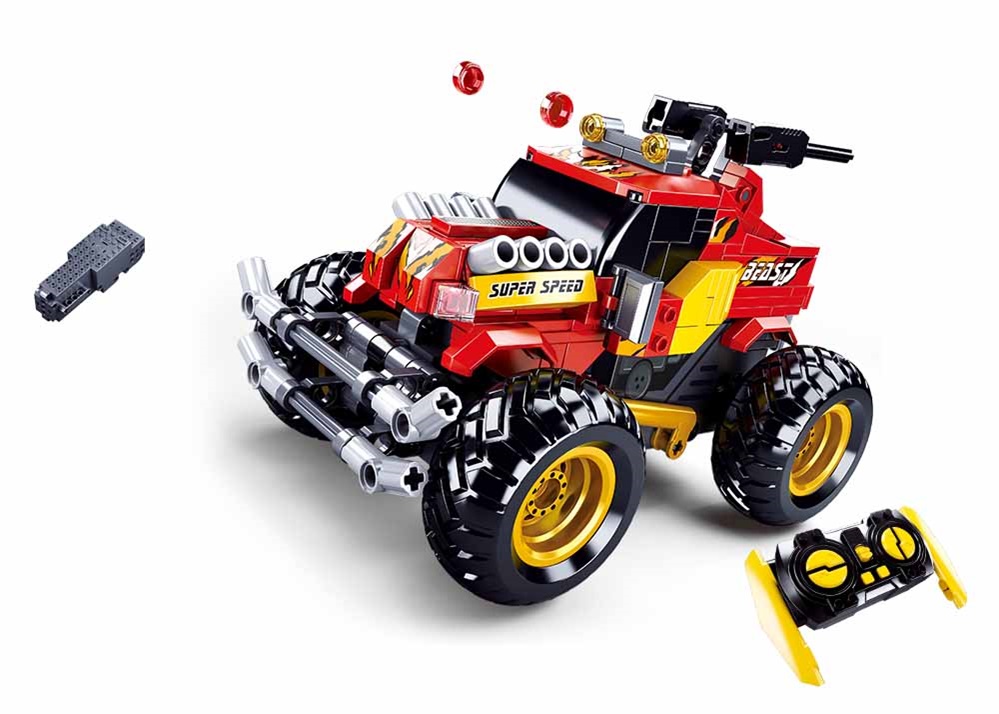 Sluban Power Bricks M38-B0991 RC Červený Off Road na dálkové ovládání