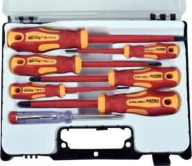 EXTOL PREMIUM šroubováky elektrikářské se zkoušečkou, sada 7ks, 3x(-), 3x(PH), CrV, 53087