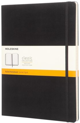 MOLESKINE XL, tvrdé desky, linkovaný, černý
