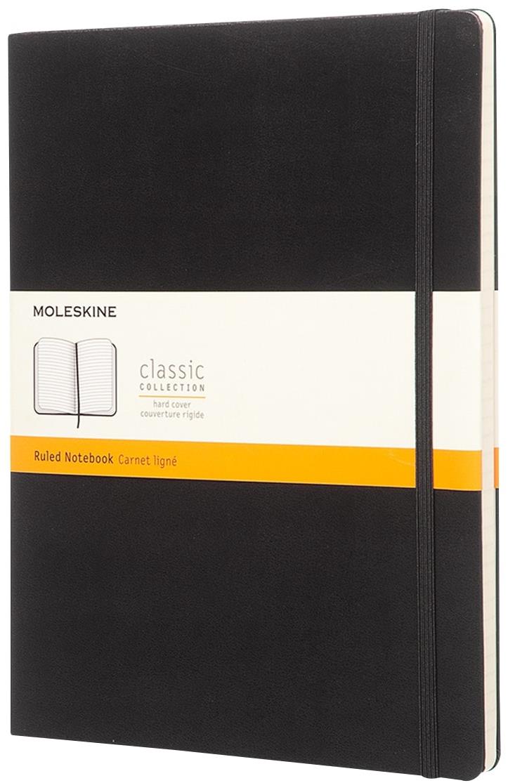 MOLESKINE XL, tvrdé desky, linkovaný, černý
