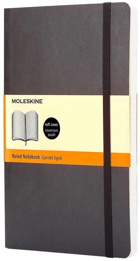MOLESKINE L, měkké desky, linkovaný, černý