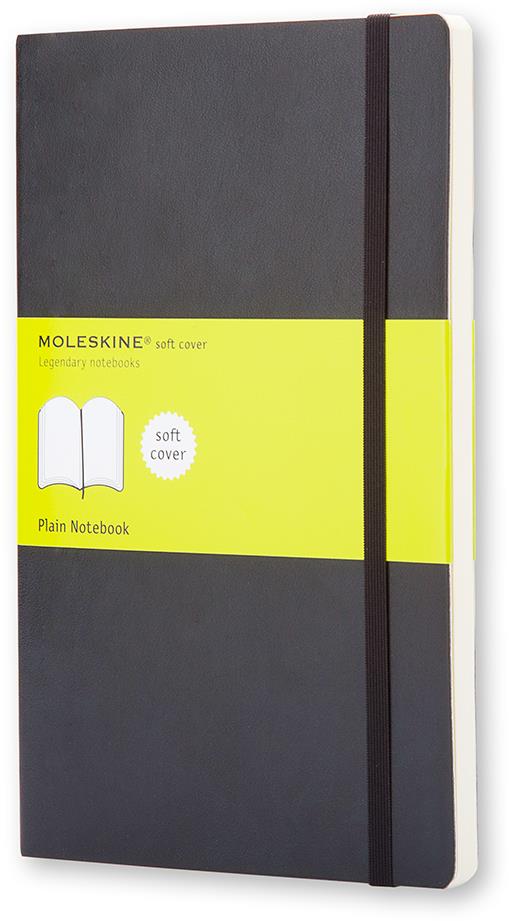 MOLESKINE L, měkké desky, čistý, černý