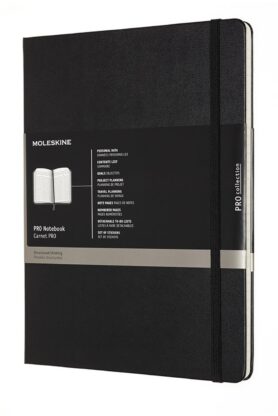 MOLESKINE Professional XL, tvrdé desky