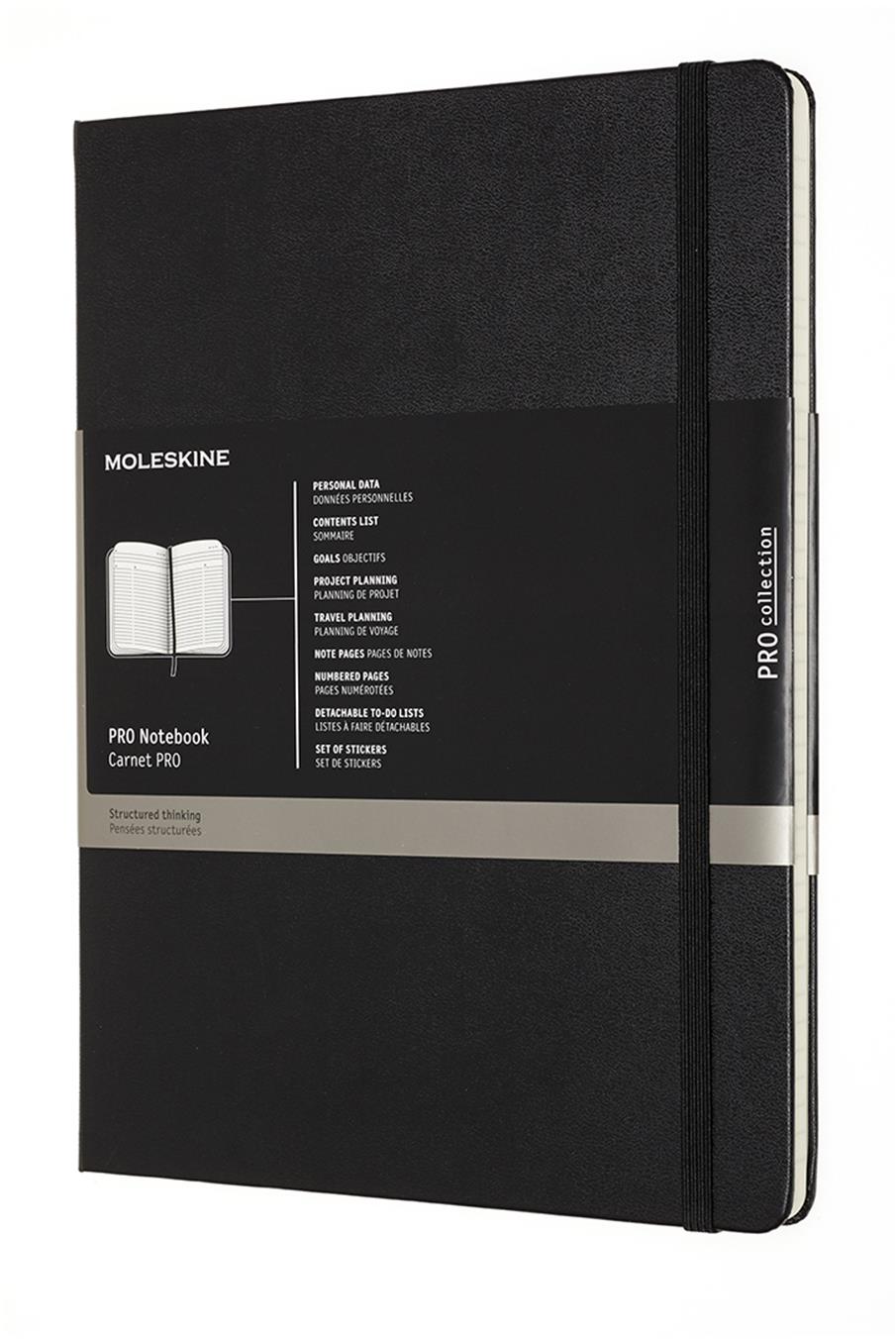 MOLESKINE Professional XL, tvrdé desky
