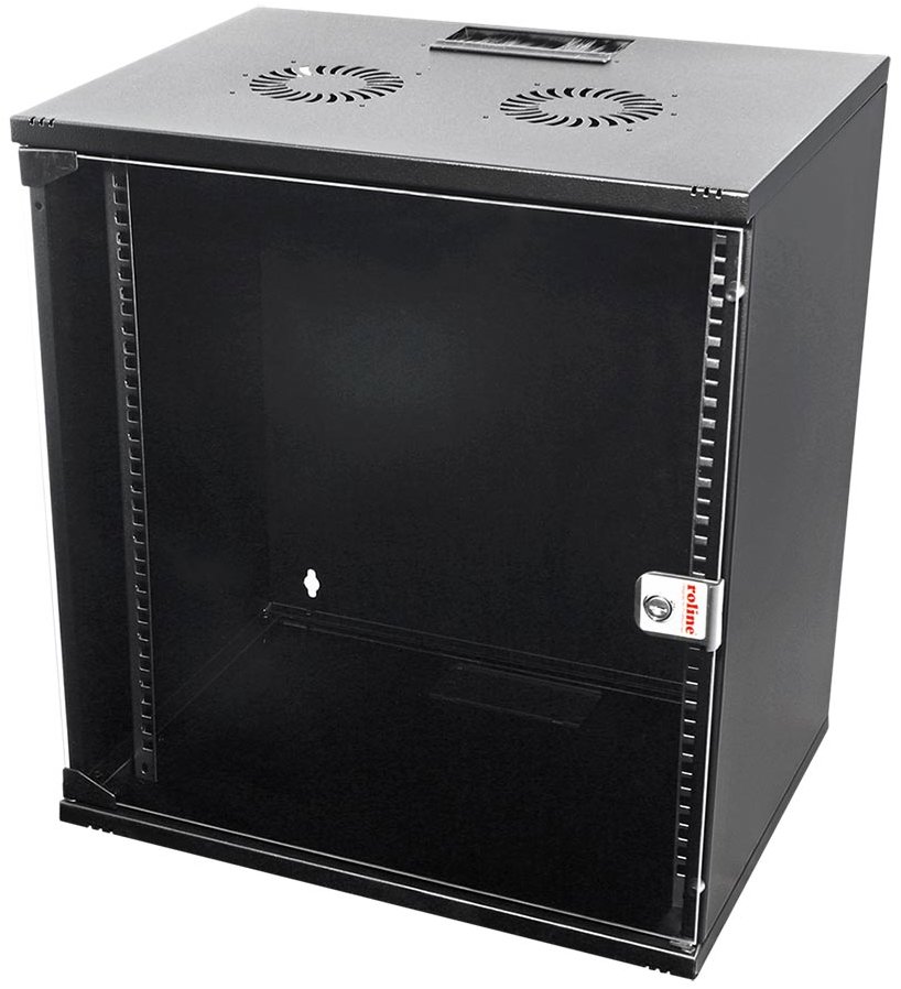 ROLINE 19" rozvaděč 12U, závěsný, stavebnice Basic, 540 × 400, černý