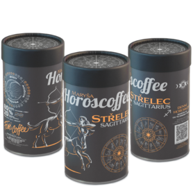 Fixi Horoscoffee – Střelec – káva dle znamení horoskopu zrnková / papírová tuba / 250 g