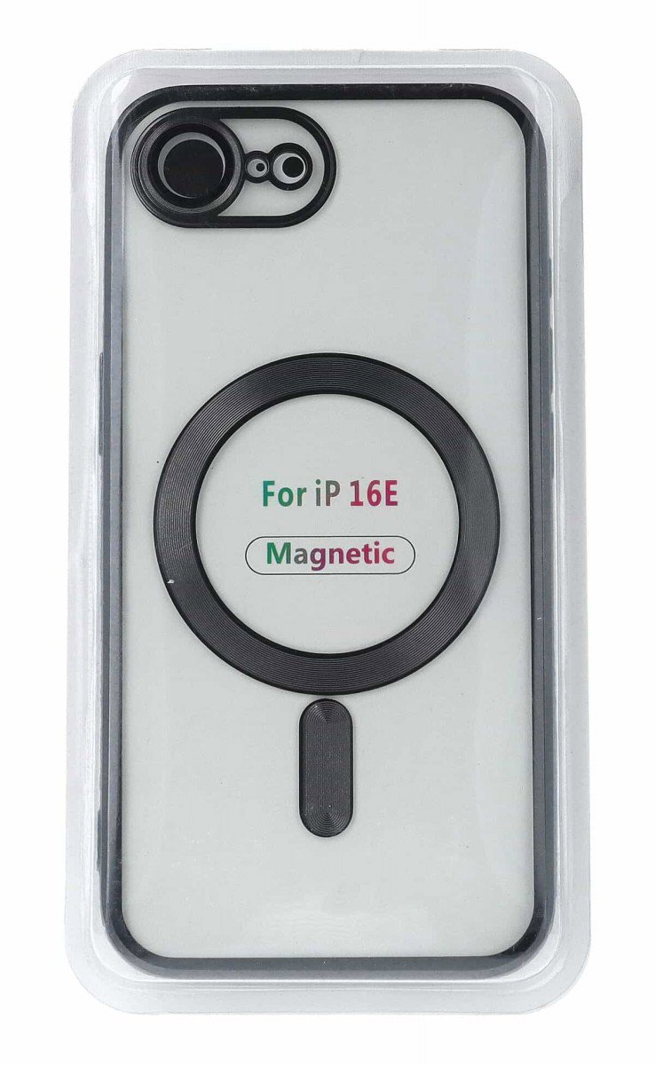 TopQ Metallic Magsafe pro iPhone 16e Black