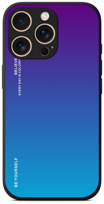 TopQ Kryt LUXURY iPhone 16 Pro pevný duhový purpurový 124862