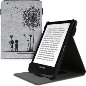 KW Mobile - Dandelion Love - KW4760310 - Pouzdro pro Pocketbook 616/617/627/628/632/633 - barva čern