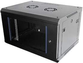 Value 19" rozvaděč 6U, závěsný, stavebnice, š. 600, h. 450, černý