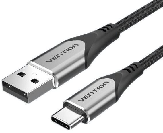 Vention Type-C (USB-C)  USB 2.0 Cable 3A Gray 0.5m Aluminum Alloy Type
