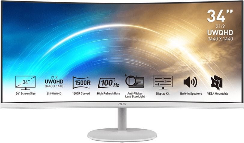 34" MSI PRO MP341CQW