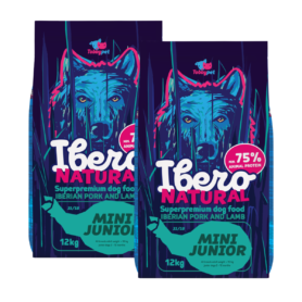 Ibero Natural Dog Mini Junior - 2x12kg