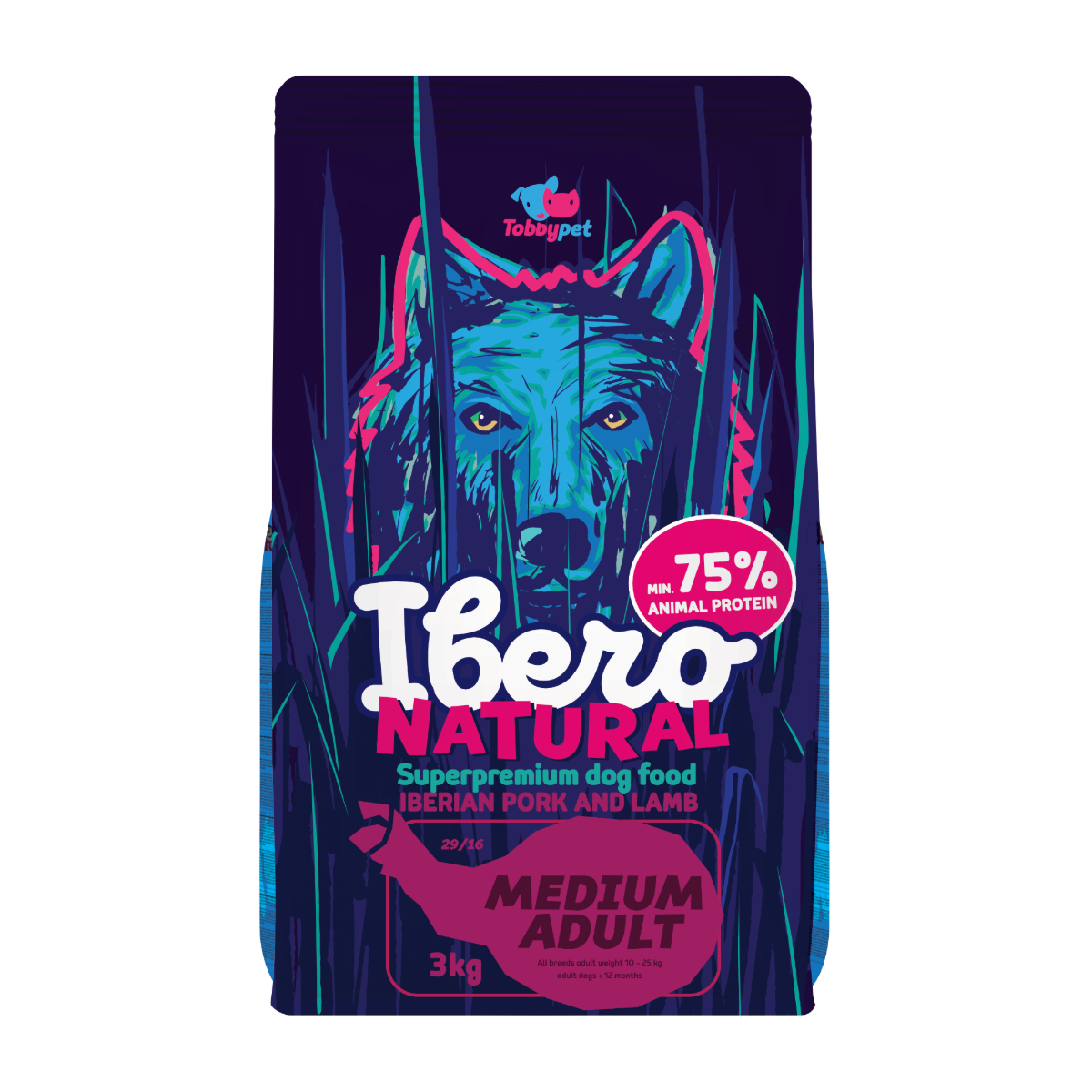 Ibero Natural Dog Medium Adult - 3kg