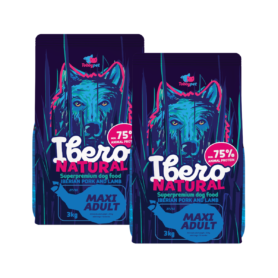 Ibero Natural Dog Maxi Adult - 2x3kg