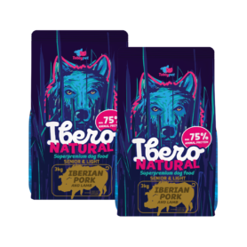 Ibero Natural Dog Senior&Light - 2x3kg