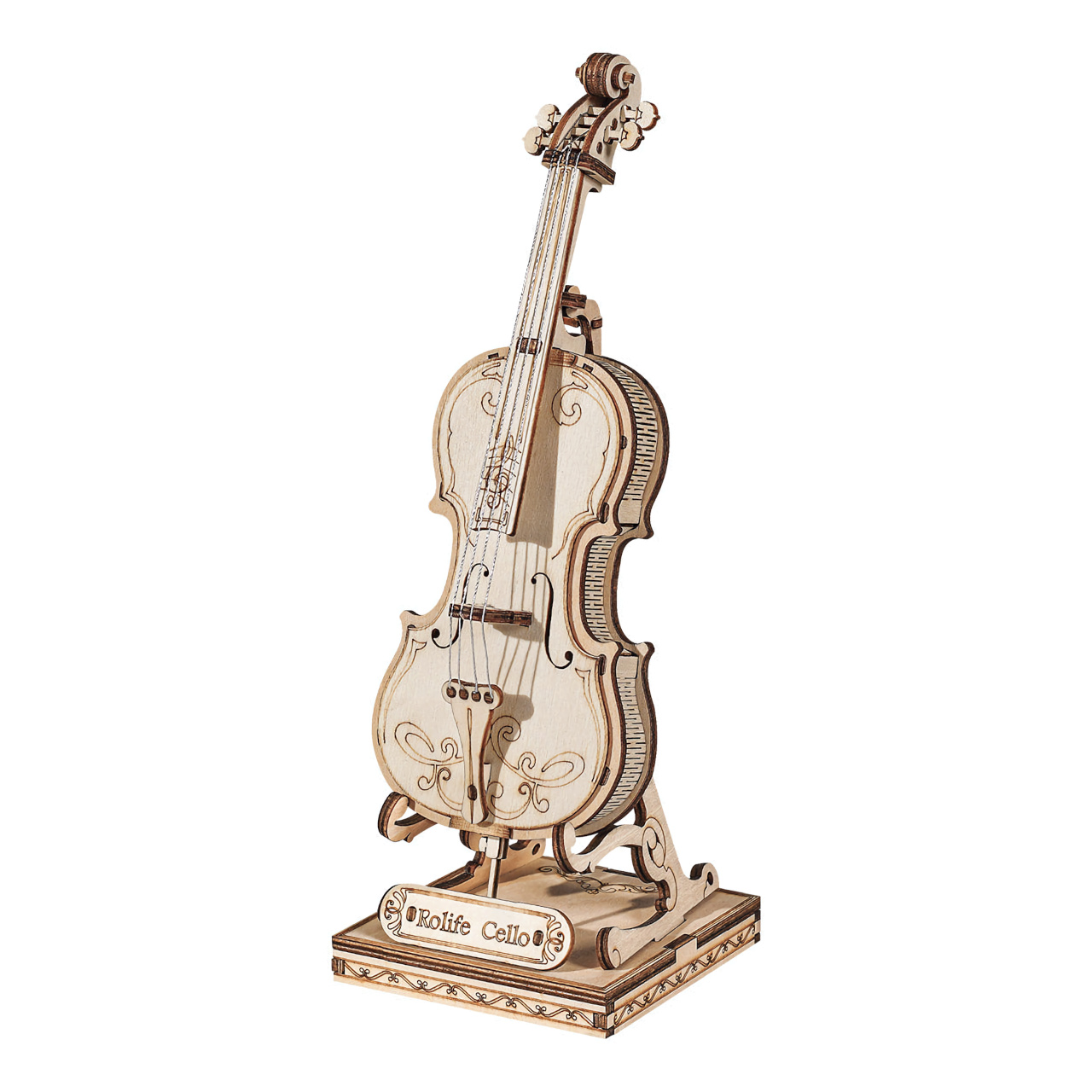 RoboTime 3D dřevěná skládačka Violoncello